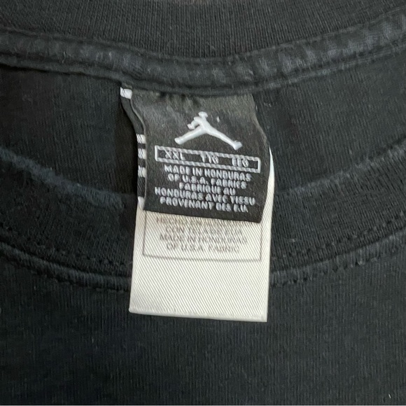 Jordan Nike 2005 Jordan Jumpman 23 Black Graphic Shirt XXL Vintage - Picture 4 of 4